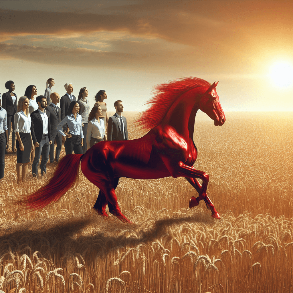 The Golden State in Crimson Steed